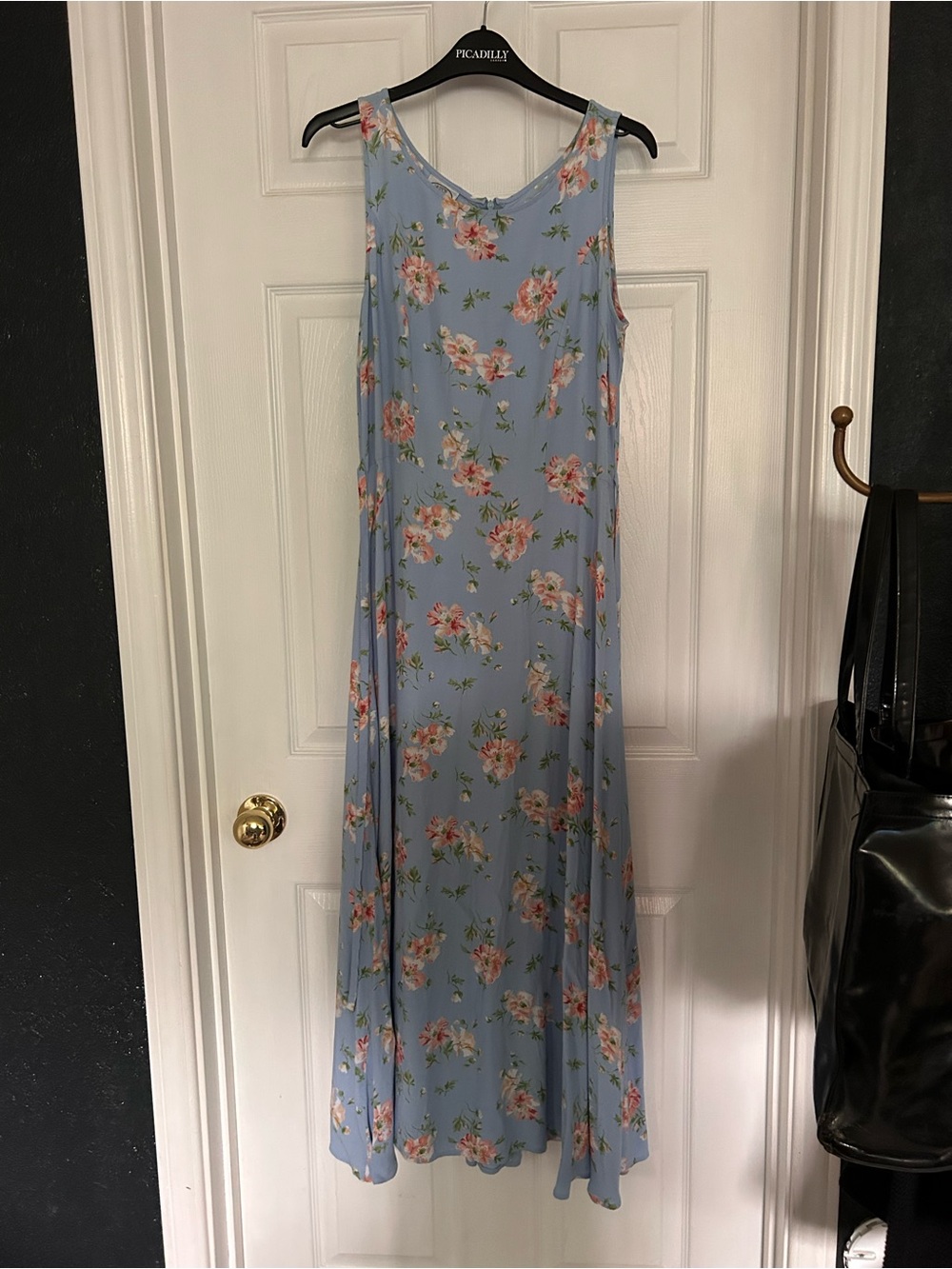 Light Blue Floral Maxi Dress